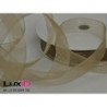 Organza woven edge 702 zand 15mm x 25m