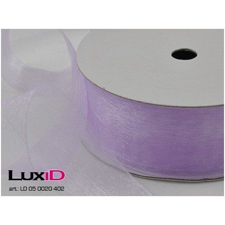 Organza woven edge 402 violet 38mm x 25m