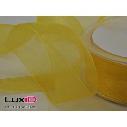 Organza woven edge 15 geel...