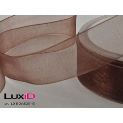 Organza woven edge 48 bruin...