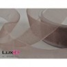 Organza woven edge 06 taupe 25mm x 50m