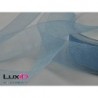 Organza woven edge 71 aqua 25mm x 50m