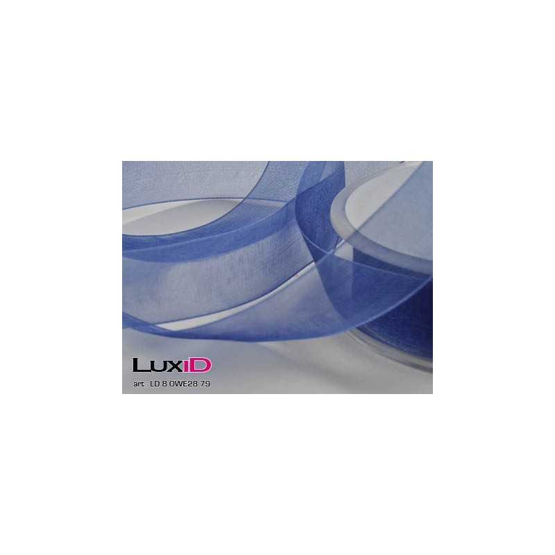 Organza woven edge 79 navy 25mm x 50m