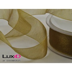 Organza woven edge 25 olive...