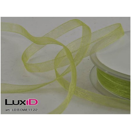Organza woven edge 22 groen 7mm x 50m