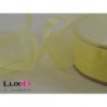 Organza woven edge 14 licht geel 25mm x 50m