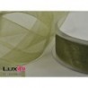 Organza woven edge 27 donker groen 25mm x 50m