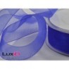 Organza woven edge 77 kobald blauw 25mm x 50m
