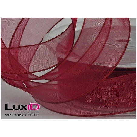 Org. woven edge wired 308 rood 23mm x 20m