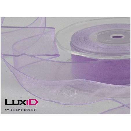 Org. woven edge wired 401 purper 23mm x 20m