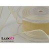 Org. woven edge wired 802 ecru 38mm x 20m