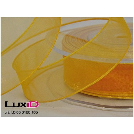 Org. woven edge wired 105 oranje 23 23mm x 20m