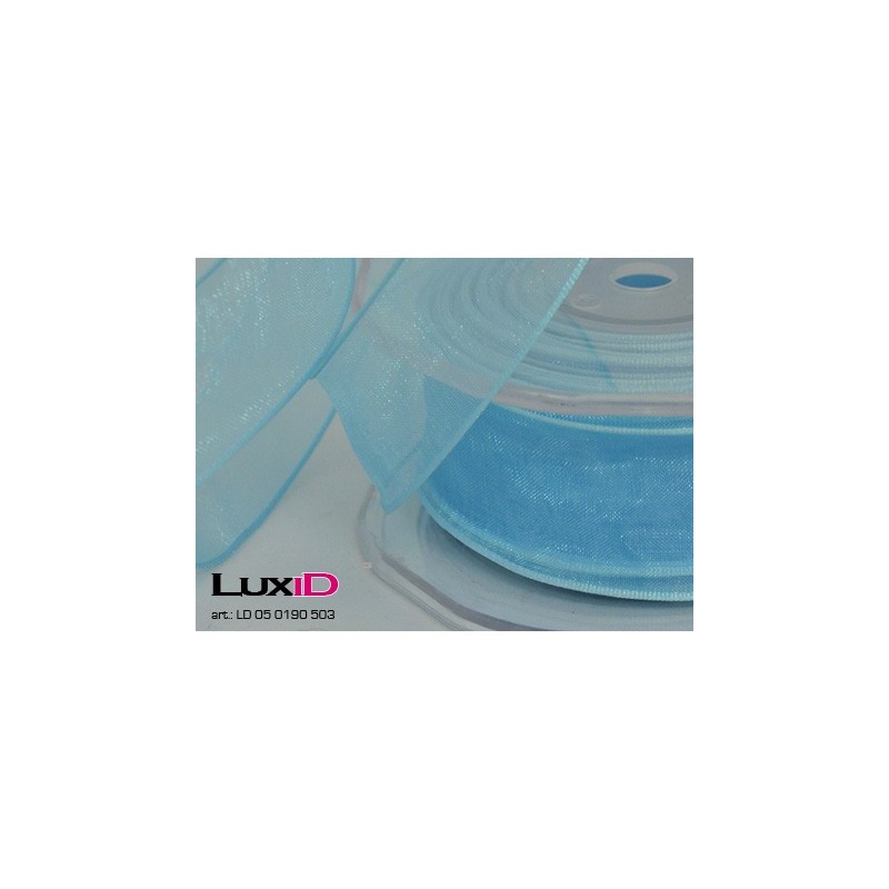 Org. woven edge wired 503 turkis 38mm x 20 m