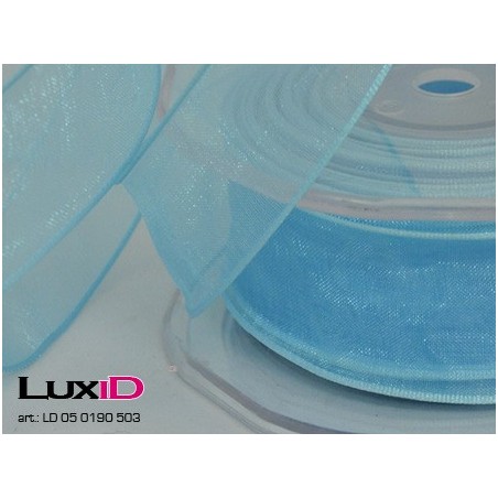 Org. woven edge wired 503 turkis 38mm x 20 m