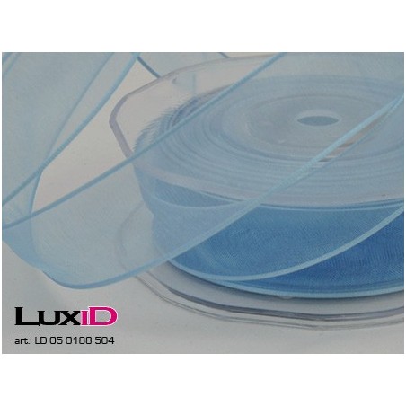 Org. woven edge wired 504 blauw 23mm x 20m