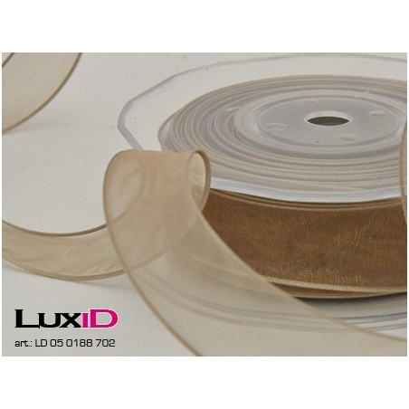 Org. woven edge wired 702 bruin 23mm x 20m