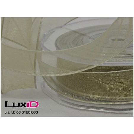 Org. woven edge wired 000 taupe 23mm x 20m