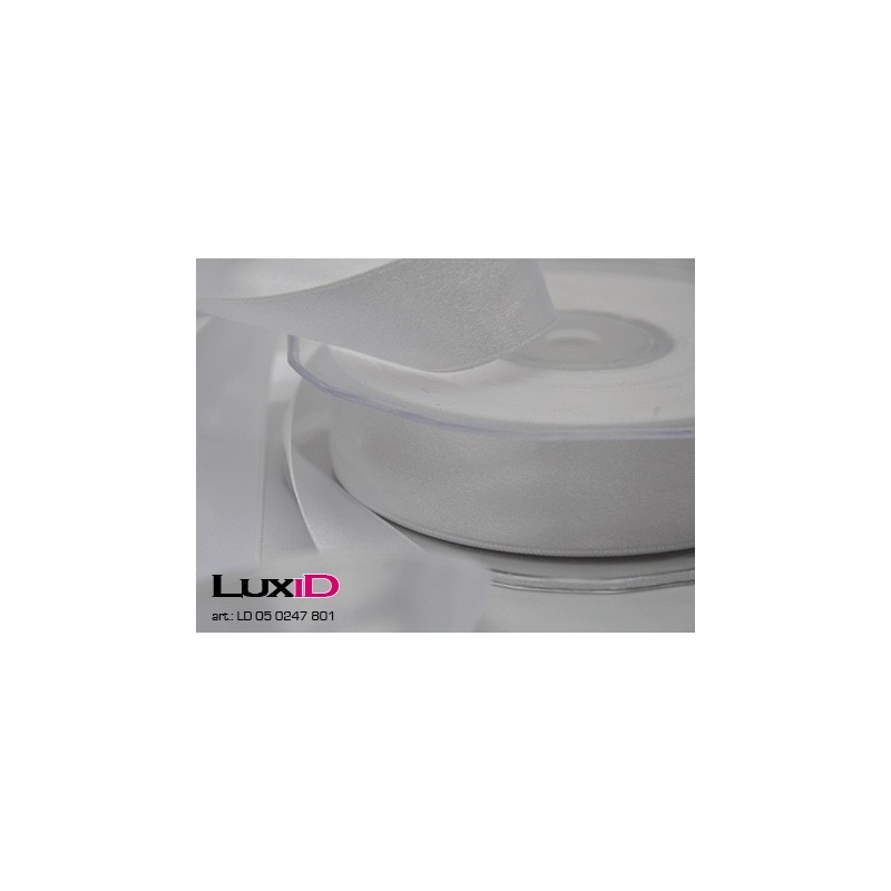 Double face satin 801 wit 25mm x 25m