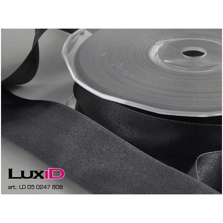 Double face satin 808 antraciet 25mm x 25m