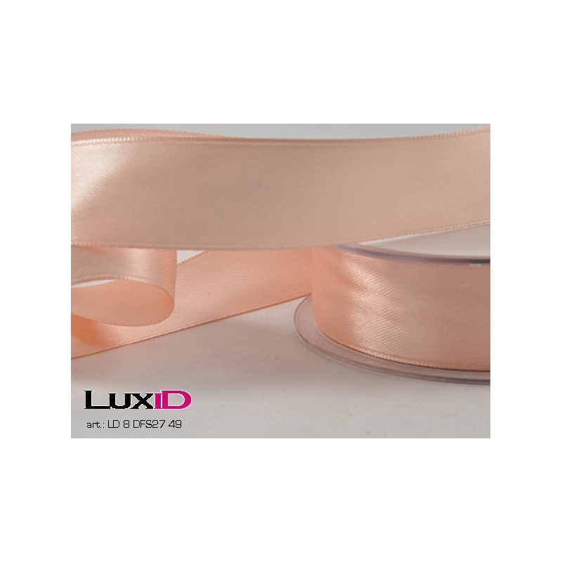 Double face satin 49 zalm 25mm x 25m