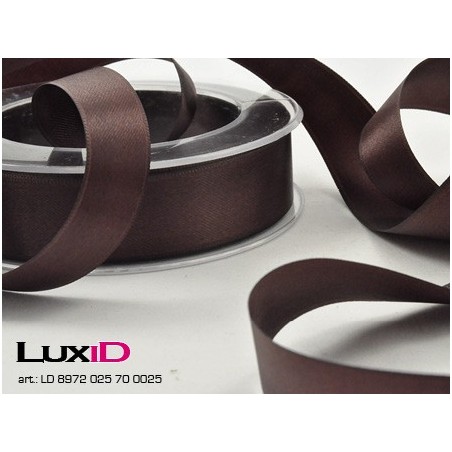 Double face satin 70 bruin 25mm x 25m