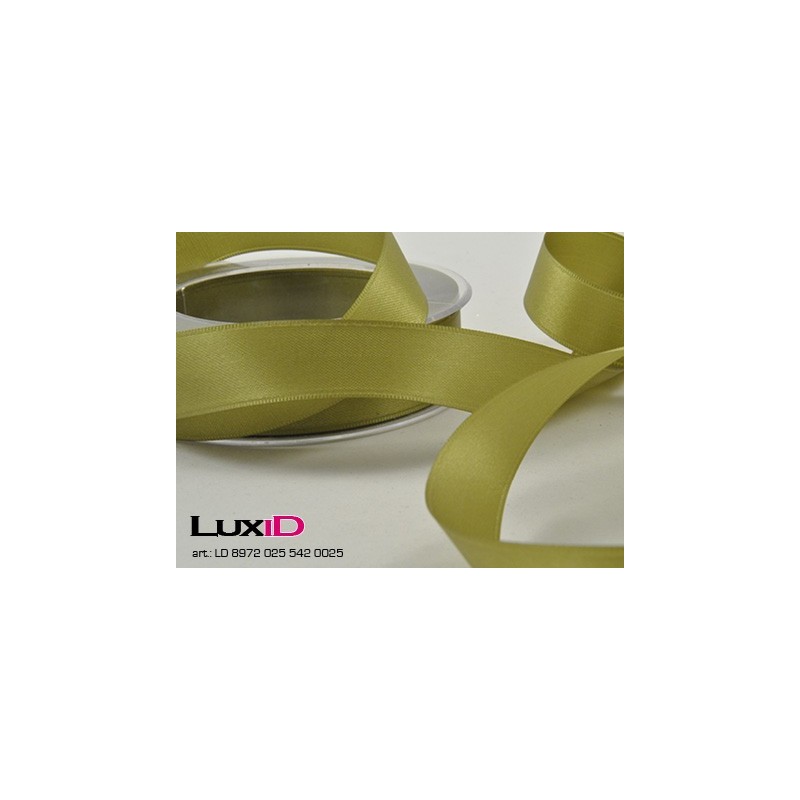 Double face satin 542 mosgroen 25mm x 25m