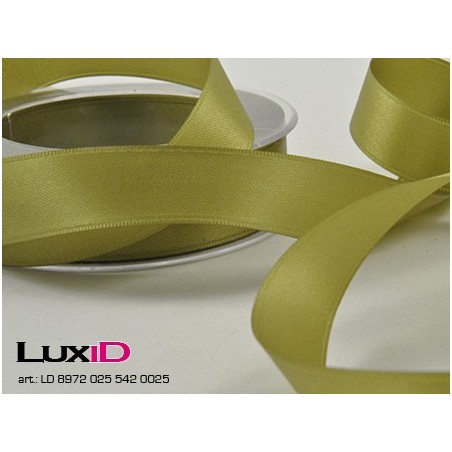 Double face satin 542 mosgroen 25mm x 25m