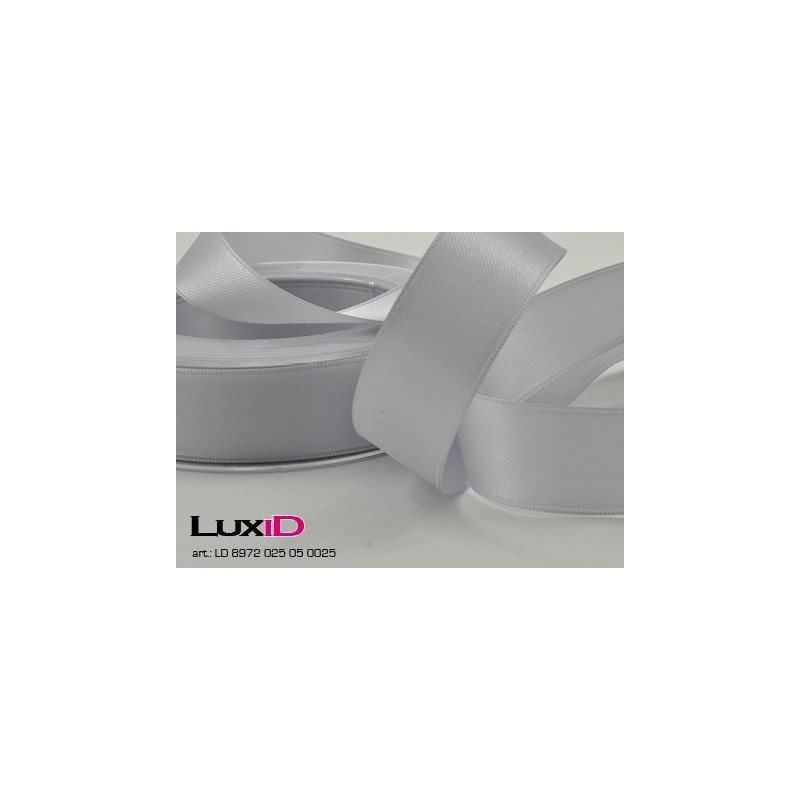Double face satin 05 zilver 25mm x 25m