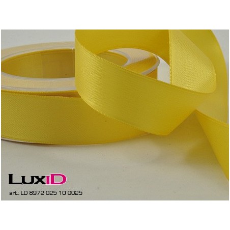 Double face satin 10 geel 25mm x 25m