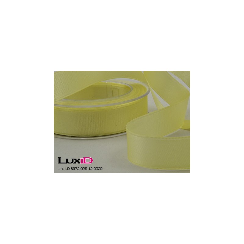 Double face satin 12 yacht geel 25mm x 25m