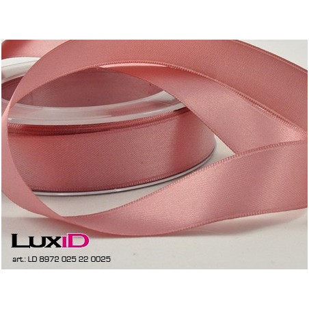 Double face satin 22 oud roos 25mm x 25m