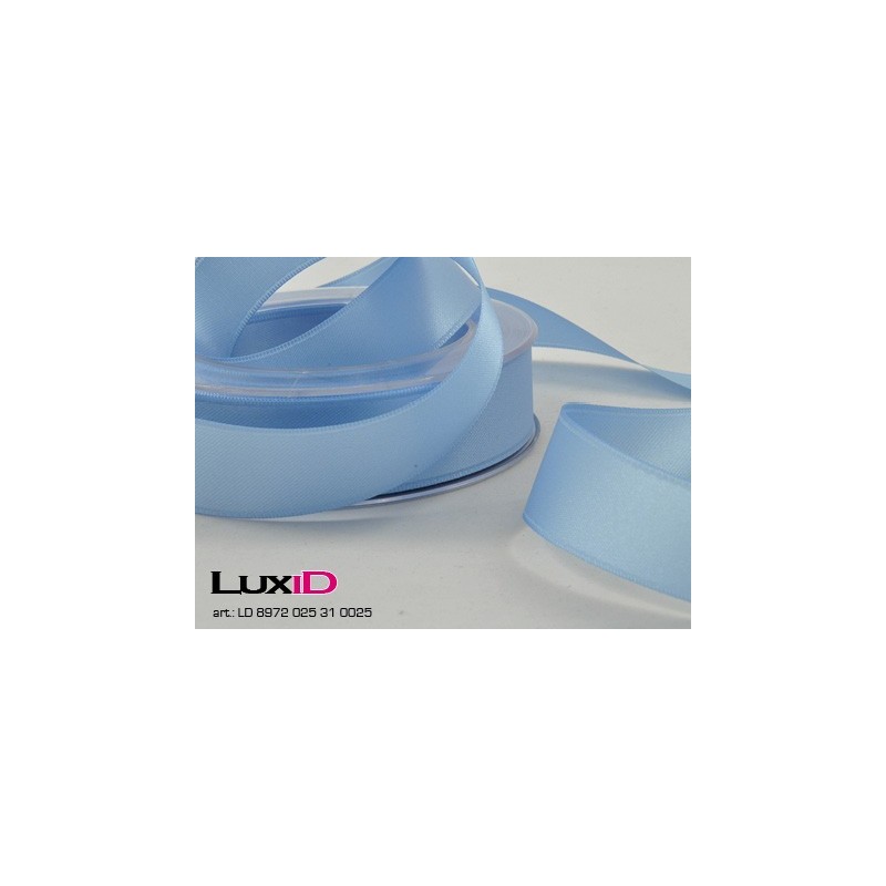 Double face satin 31 licht blauw 25mm x 25m
