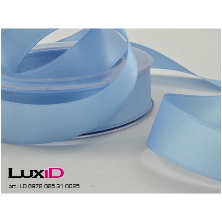Double face satin 31 licht blauw 25mm x 25m