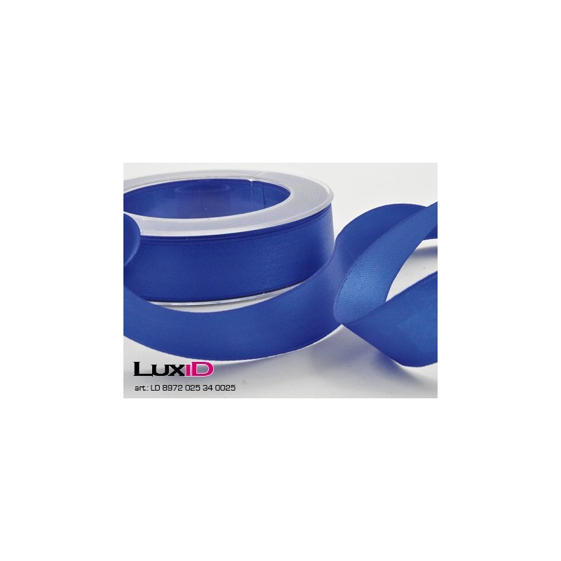 Double face satin 34 kobald blauw 25mm x 25m