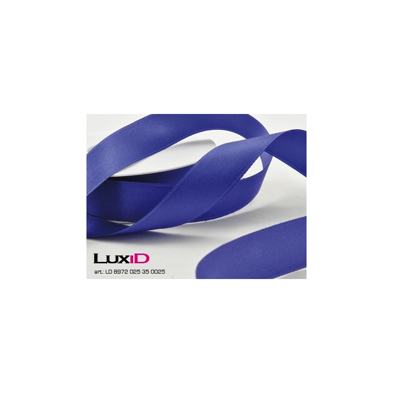 Double face satin 35 infra blauw 25mm x 25m