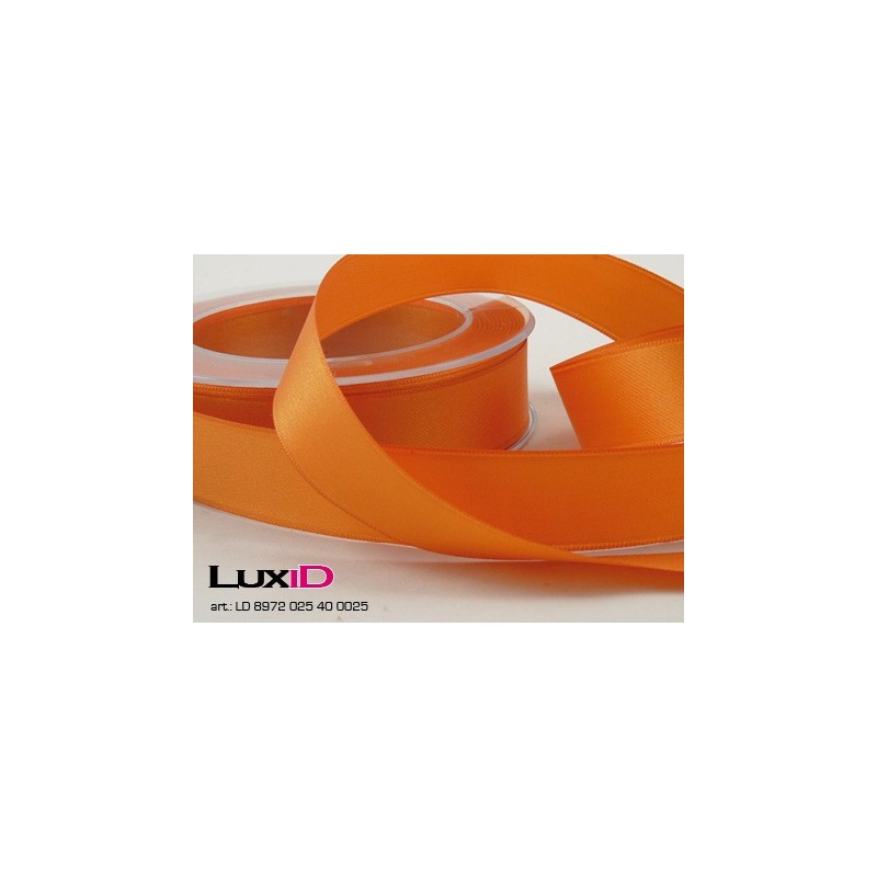 Double face satin 40 oranje 25mm x 25m