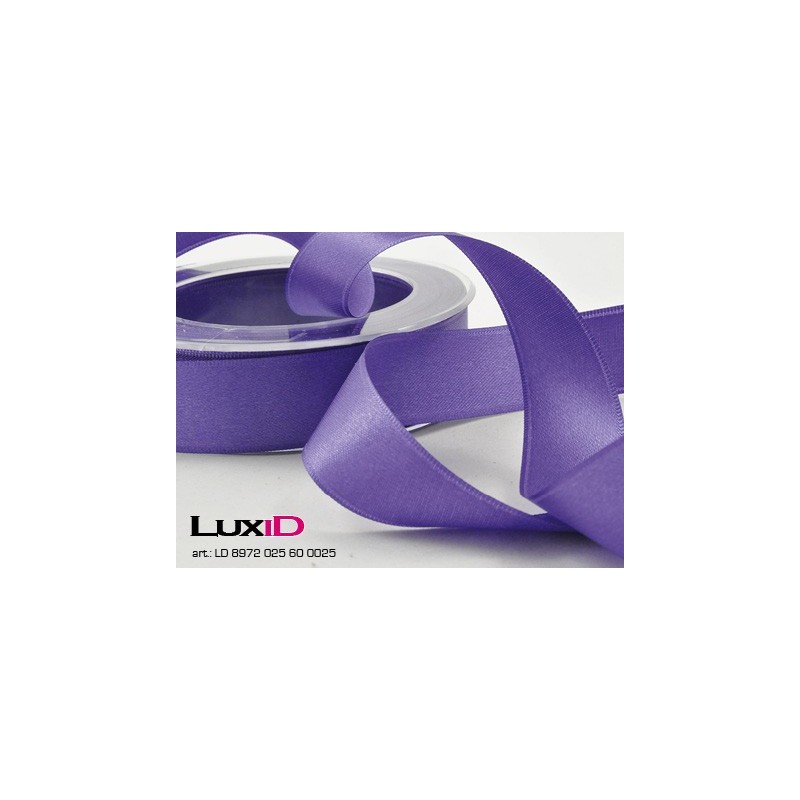 Double face satin 60 purper 25mm x 25m