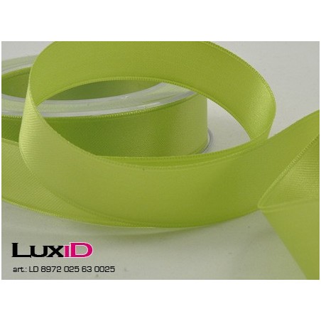 Double face satin 53 lime 25mm x 25m