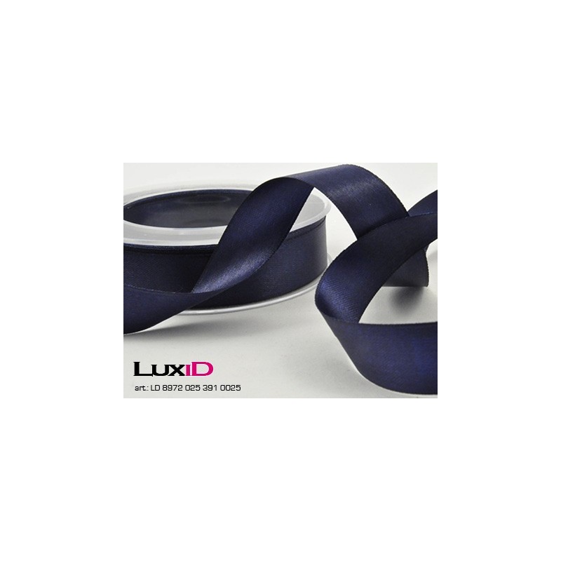 Double face satin 391 navy 25mm x 25m