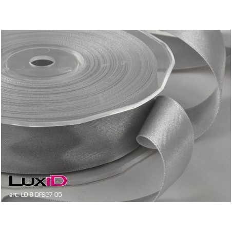 Double face satin 05 zilver 25mm x 25m