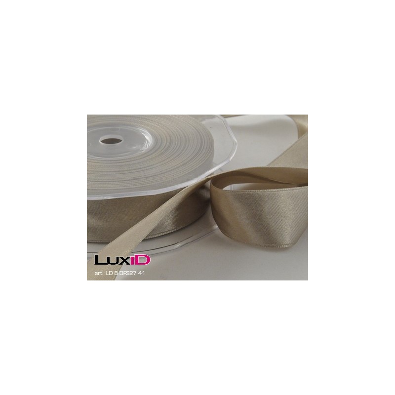 Double face satin 41 licht bruin 25mm x 25m