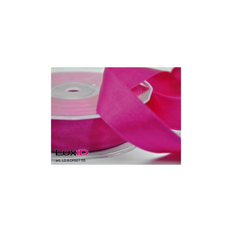 Double face satin 55 fuchsia 25mm x 25m
