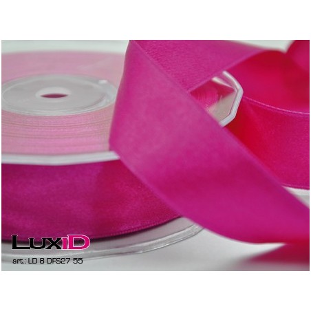 Double face satin 55 fuchsia 25mm x 25m
