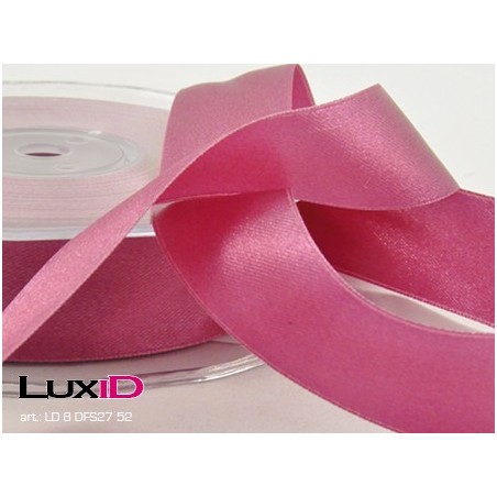 Double face satin 52 soft fuchsia 25mm x 25m