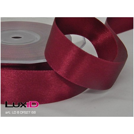 Double face satin 68 donker rood 25mm x 25m