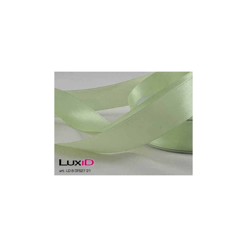 Double face satin 21 lichtl groen 25mm x 25m