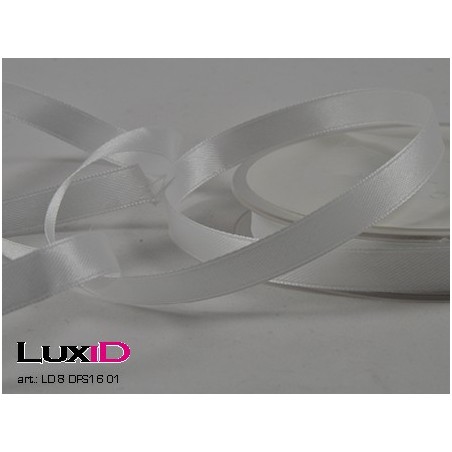 Double face satin 01 wit 10mm x 25m