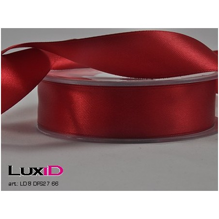 Double face satin 66 bloed rood 25mm x 25m