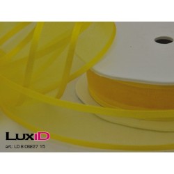 Organza satin edge 15 geel...