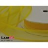 Organza satin edge 15 geel 25 mm x 25 m